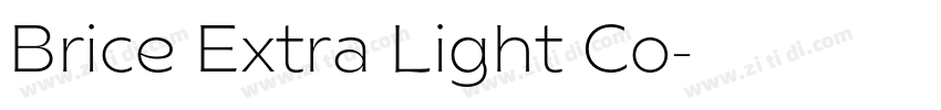 Brice Extra Light Co字体转换 Brice Extra Light Co字体转换